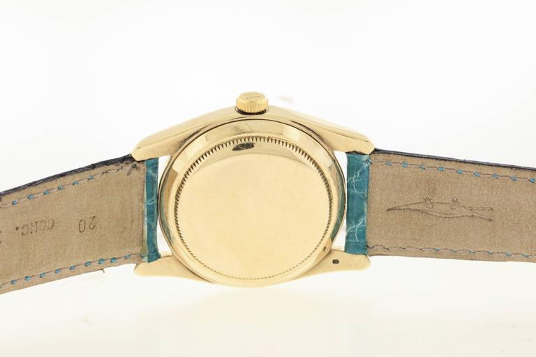 Rolex Yellow Gold Bombay Wristwatch Ref 6018 000