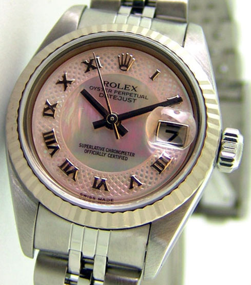 Rolex Lady Datejust Pink Decorated Mother of Pearl Gold & Steel 1