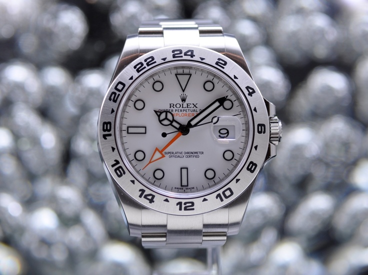 42MM Rolex Explorer II Fake White Dial Watches 1