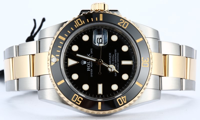 Rolex Submariner 40MM Steel & Gold Case Black Bezel watch-