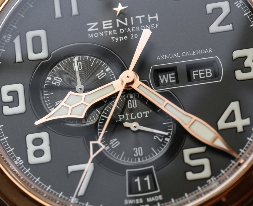 Zenith Pilot Montre d'Aeronef Type 20 Annual Calendar Watch Review Hands-On 
