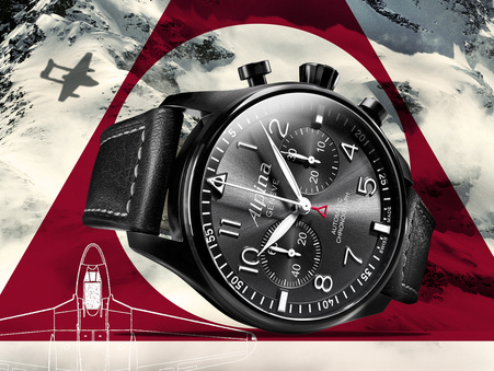Best Swiss Alpina Black Star Replica Watch