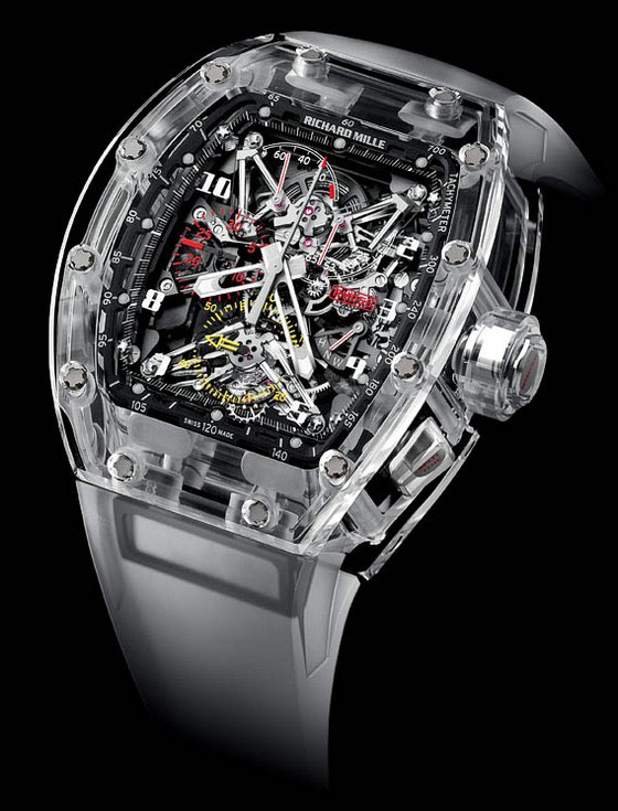 Richard Mille Sapphire Crystal Watch replica