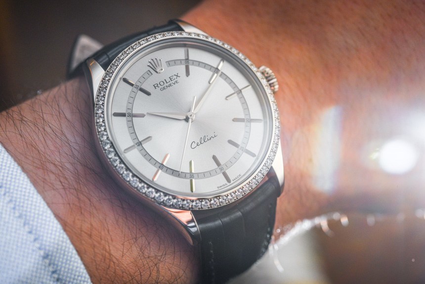 Rolex Cellini Time Diamond-Set Bezel Watch