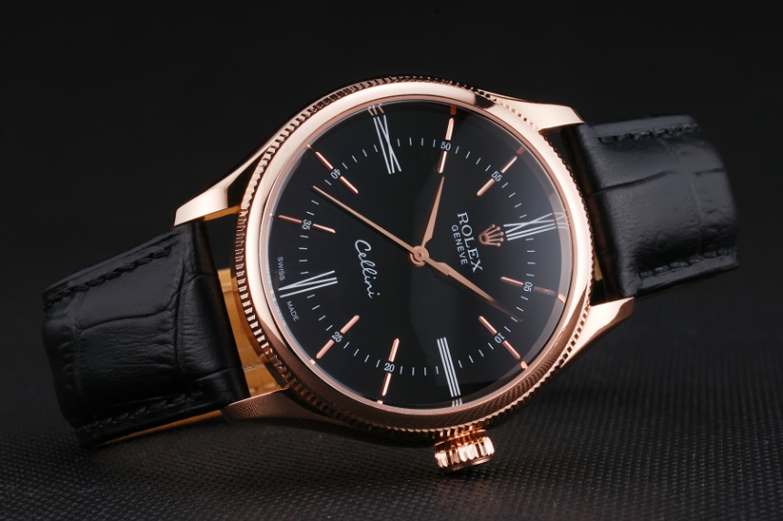 Rose Gold Rolex Cellini Time Replica Watch