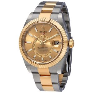 Rolex Oyster Perpetual Sky-Dweller Champagne Dial Automatic Men's Watch 326933CSO