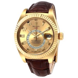 Rolex Sky Dweller Champagne Dial Men's Automatic Watch 326138CAL